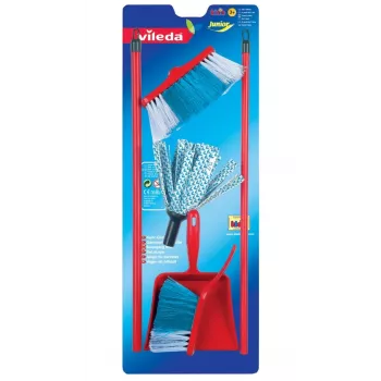 Fregona Vileda con escoba y juego de recogida