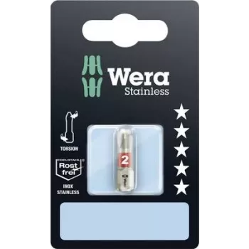 Punta Phillips Wera PH 2 3851/1 TS SB SiS acero inoxidable D 6.3 1 ud. (05073611001)