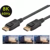 Cable Essential DisplayPort conector macho > conector macho, 8K / 120Hz (negro, 5 metros, 40 Gbit/s, DisplayPort 2.0 / 2.1)