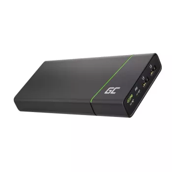 Batería portátil Green Cell PowerPlay Ultra 26800 mAh, salida 128W, Quick Charge 3.0, 2x USB‑C, 2x USB‑A, grafito