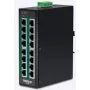 TRENDnet TI-PG160 - Switch - no gestionado - 16 x 10/100/1000 (PoE+) - montaje en carril DIN, montaje en pared - PoE+ (240 W)