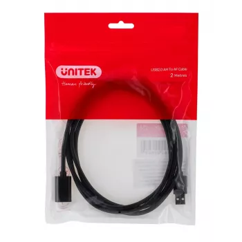 UNITEK Y-C450GBK cable USB 2 m USB 2.0 USB-A negro