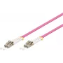 Cable de fibra óptica GOOBAY LC–LC OM4 5 m, 50 µm, dúplex completo, rosa