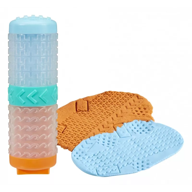 Plastilina Wonder Factory Never Dry Dough, azul claro, naranja