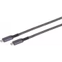 Cable USB-C a USB-C ShiverPeaks 14-75004, USB 3.2 Gen 2 (10 Gbit/s), 1 m, negro/blanco