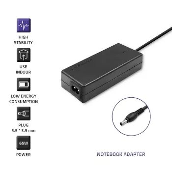 Fuente de alimentación Qoltec 50015.60W para Samsung | 60W | 19V | 3,15A | 5,5*3,5+Pin | incl. cable de alimentación