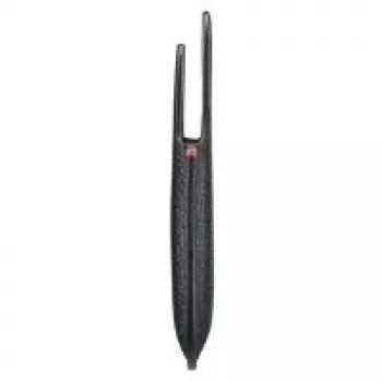 Funda de cuero BlackBerry - funda para teléfono móvil - cuero auténtico - negra - para BlackBerry Q5