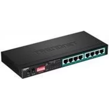 TRENDnet TPE LG80 – Switch – no gestionado – 8 x 10/100/1000 (PoE+) – sobremesa – PoE+ (65 W) (TPE-LG80)