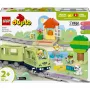Set de tren de juguete LEGO DUPLO Tren de aventuras interactivo 10427, 57 piezas, 2 minifiguras, para niños a partir de 2 años