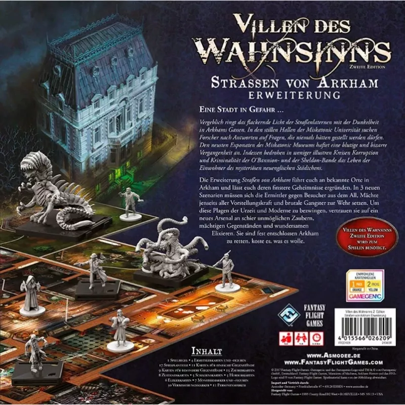 Mansions of Madness - The Streets of Arkham, ampliación de juego de mesa, 2.ª edición