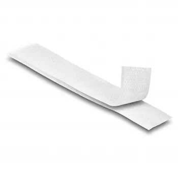Cinta de velcro resistente DeLOCK 1 m x 20 mm blanca