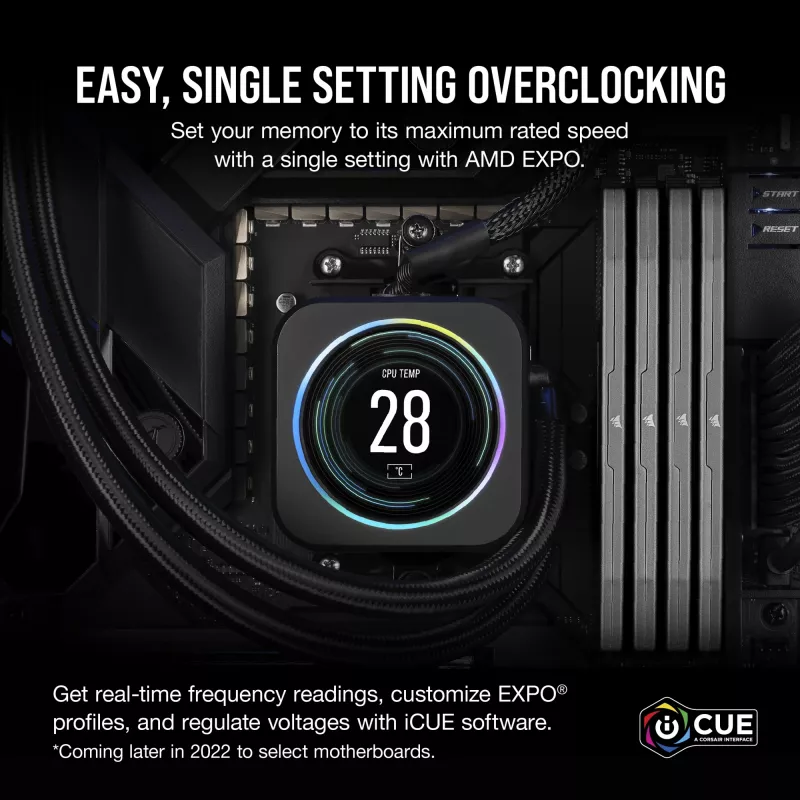 Memoria RAM Corsair D5 6400 32GB C30 Vengeance K2 2x16GB 1.4V (CMK32GX5M2B6400Z30)