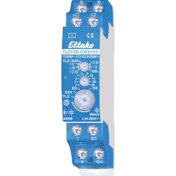 ELTAKO Temporizador de escalera TLZ12G-230V+UC Relé de estado sólido 230 V TLZ12G-230V+UC (23100831)