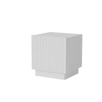 Mesita de noche Cama 2 uds. LIVERTI 45x42x47 cm blanco MDF/aglomerado