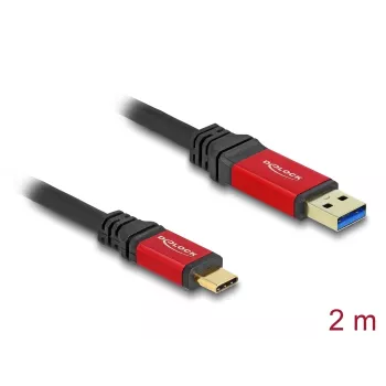 Cable USB DeLOCK 80618 10 Gbit/s Type-A a Type-C 2 m rojo metal