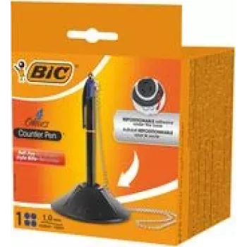 Bolígrafo retráctil BIC 527507 azul medio 1 ud. negro