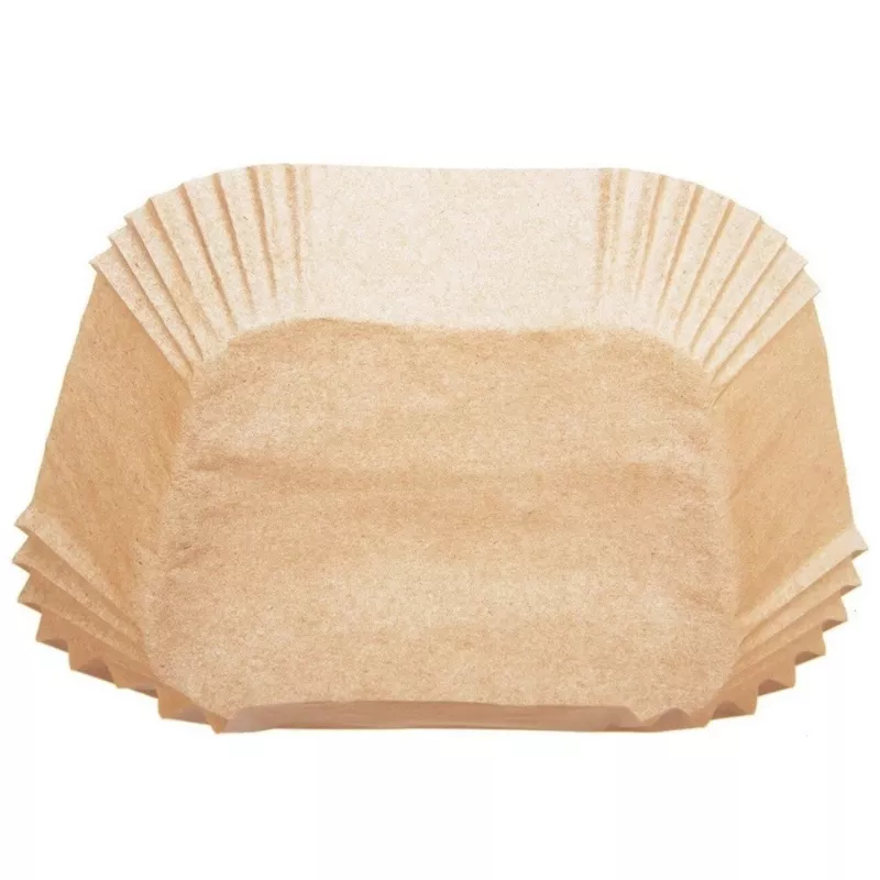 Papel de freidora de aire 16×16 cm (50 uds.) para freidora de aire / freidora — No name