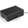 INTER-TECH Caja para Raspberry Pi 5 — ODS-739 diseño compacto