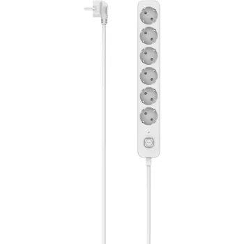 Regleta Hama, 6 tomas, interruptor, 1,4 m, blanca (00116078)
