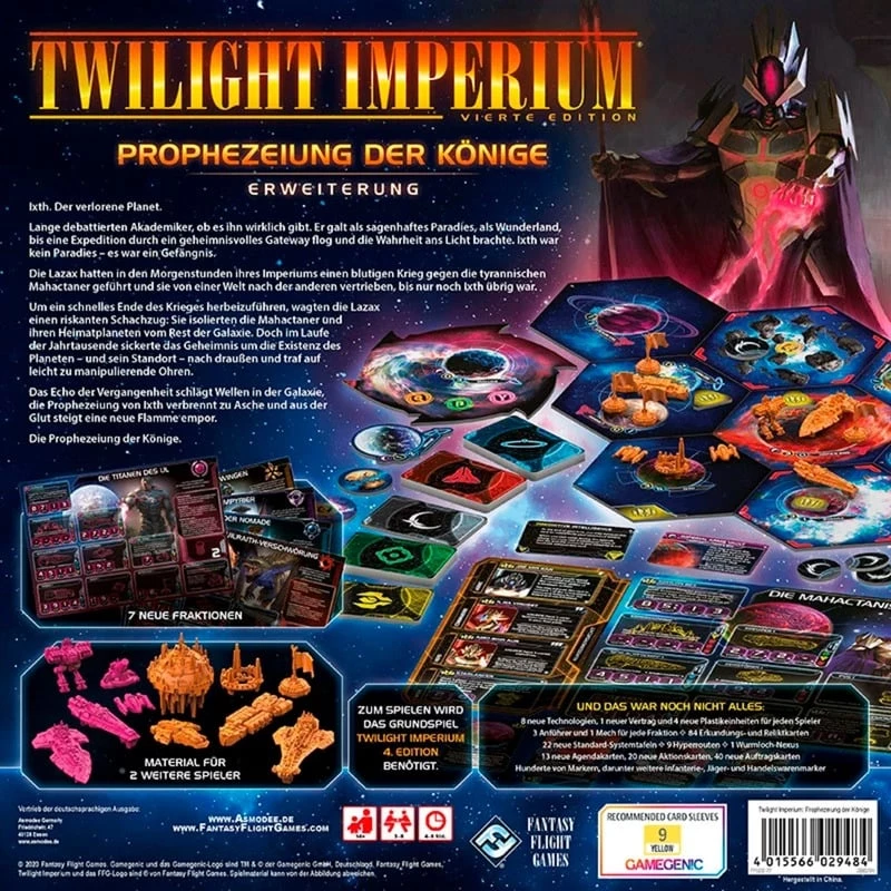Twilight Imperium 4.ª Edición - Prophecy of Kings, expansión de juego de mesa