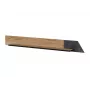 Estante flotante cama meble OVO 1300×200×150 mm Roble/Hormigón, tablero de partículas, montaje en pared