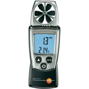 Medidor de flujo de aire testo 410-1 (0560 4101) — anemómetro de hélice compacto para medir velocidad del aire y temperatura