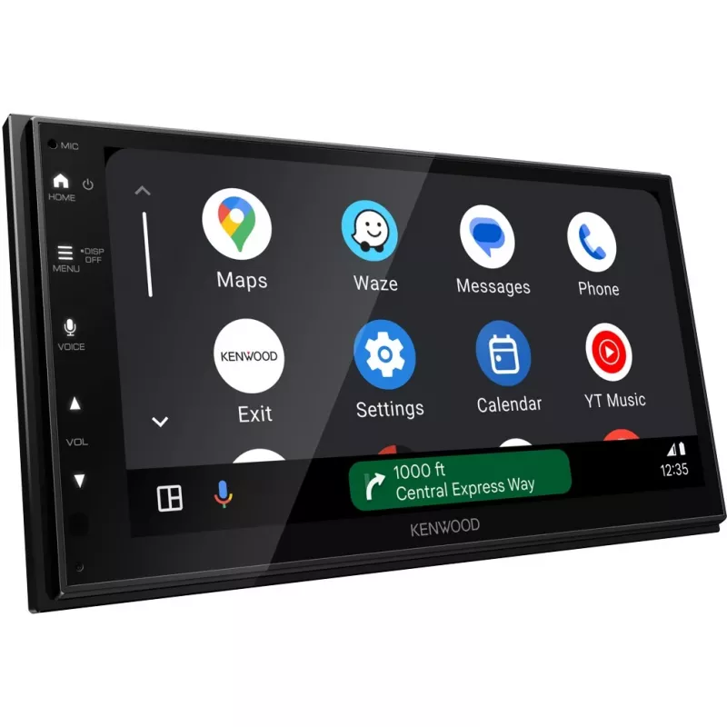 Moniceiver Double-DIN Kenwood con Android Auto, Apple CarPlay, sintonizador DAB+, conexión para cámara de marcha atrás