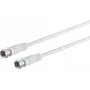 Cable coaxial S/CONN 80092-32 1,5 m tipo F blanco