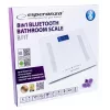 Esperanza EBS016W báscula de baño cuadrada blanca báscula de baño electrónica