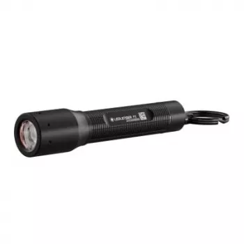 Linterna de llavero Ledlenser P3 negra — linterna LED compacta de aluminio, AAA, hasta 130 lm, IP54, 3 niveles de potencia