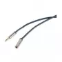 Cable de audio ShiverPeaks 30808-MHQ-schlank 3,5 mm estéreo, 5,0 m de longitud