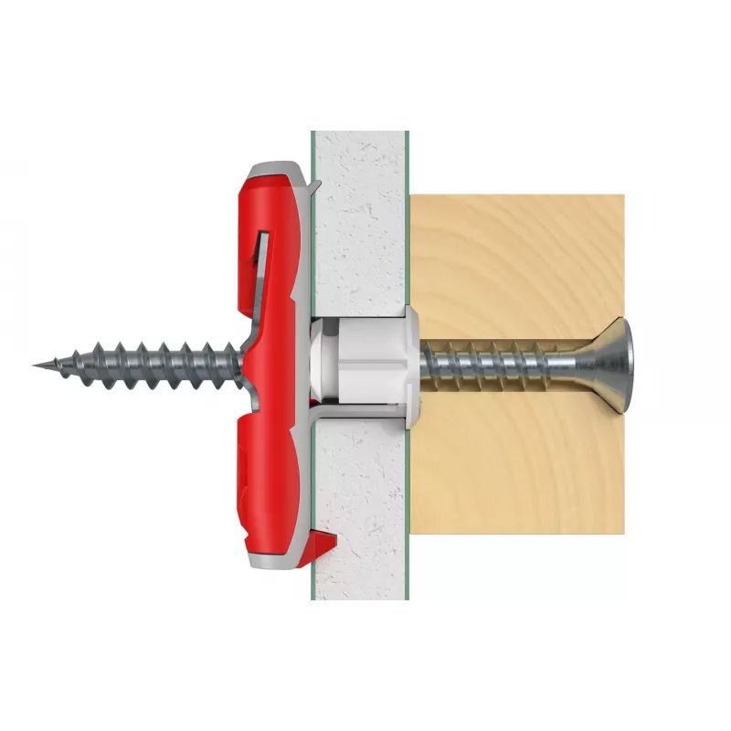 Taco con tornillo / taco de pared Fischer 537258 50 uds. set de tornillos y tacos 50 mm
