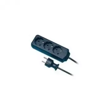 Regleta eléctrica REV 0512247555 3 m 3 tomas AC interior Marrón