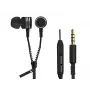 Auriculares ZIPPER con micrófono negro