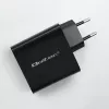 Qoltec 52380 Cargador Super Quick PD | 1xUSB-C | 1xUSB | 65W | 5-20V | 1,5-3,25A | negro