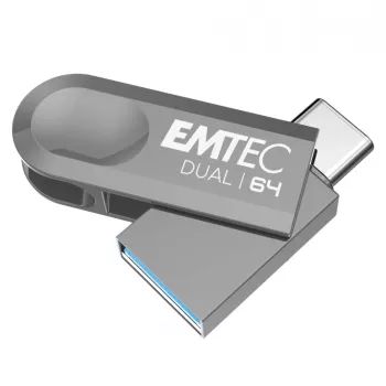 Memoria USB Emtec 64 GB USB Type-A USB Type-C D280