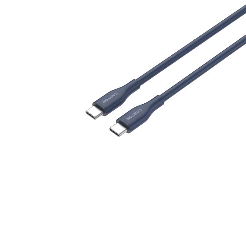 Cable CANYON CC60SC10 C-C 60W 1m silicona azul oscuro