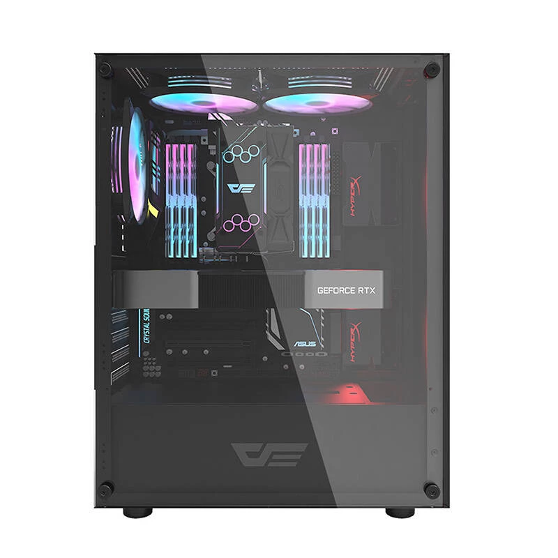 Caja de ordenador Darkflash DK100 (negra)