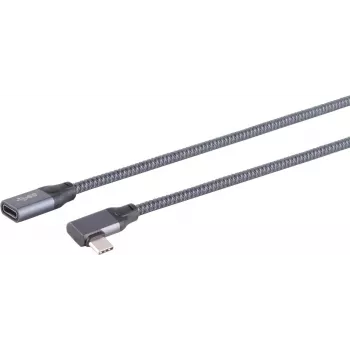 Cable USB S/CONN 13-56020 USB 3.2 Gen 2x2 1 m USB C gris