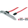 Adaptador de ranura eSATA, 1 puerto que lleva al exterior el conector SATA interno del controlador (30696)