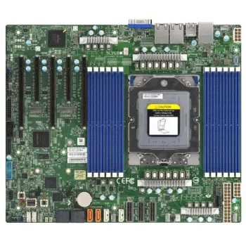 Supermicro - Placa base MBD-H13SSL-N-B, AMD, Socket SP5, AMD EPYC 9004, Socket SP5, DDR5-SDRAM, máx. 3 TB DDR5 DIMM SATA 6 GB/s gráficos USB 3.1 USB 3.0 USB 3.0 RJ-45 VGA PCI-Express