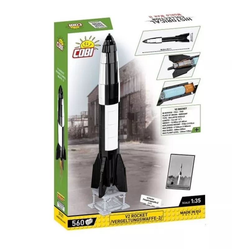 Set de construcción COBI V2 cohete 560 piezas Segunda Guerra Mundial