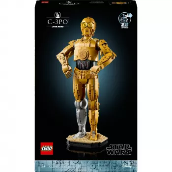 LEGO figura construible Star Wars C-3PO modelo 75398 — 1.138 piezas, 380 mm pieza de coleccionista para exposición