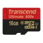 Transcend microSDHC MLC 16GB Class 10 UHS-I 600x + adaptador SD