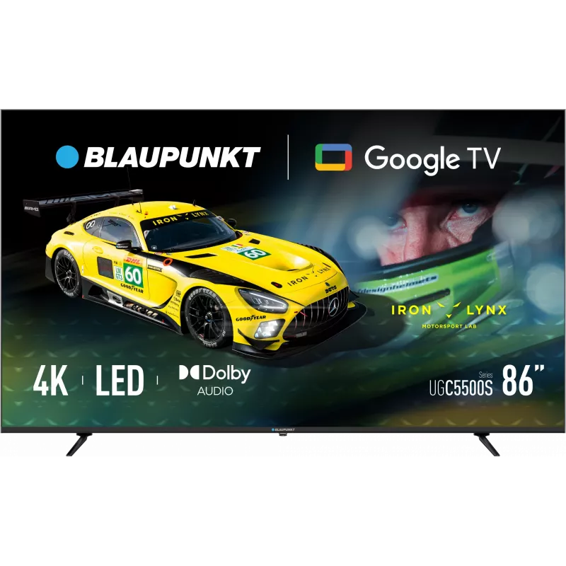 TV LED Blaupunkt | 86UGC5500S | 86 | Smart TV | Google TV | UHD | Negro