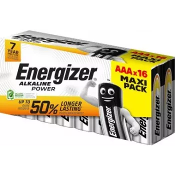 Pila Energizer Power Micro (AAA) alcalina de manganeso 1,5 V 16 uds. (E302743900)