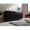 Cómoda Cama Meble ETNA 2000×420×820 mm, negro mate, aglomerado