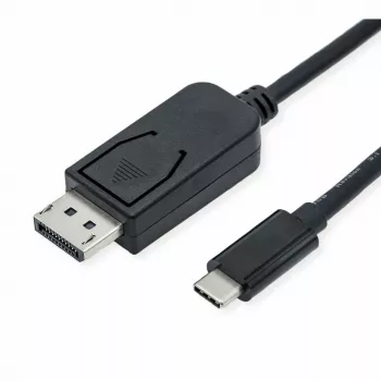Adaptador de cable de vídeo ROLINE 11.04.5835 1 m DisplayPort USB Type-C negro (11.04.5835)