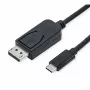 Adaptador de cable de vídeo ROLINE 11.04.5835 1 m DisplayPort USB Type-C negro (11.04.5835)