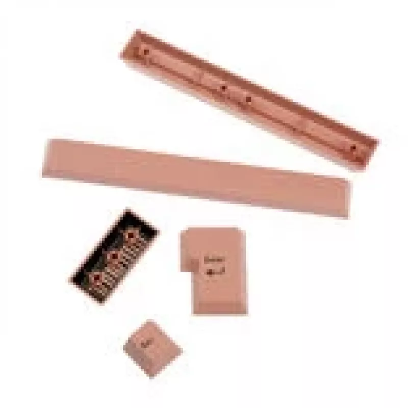 GMK FPTK5052 Additional Kit teclas ABS, double-shot, set de ampliación para ISO y ANSI, rosa pastel